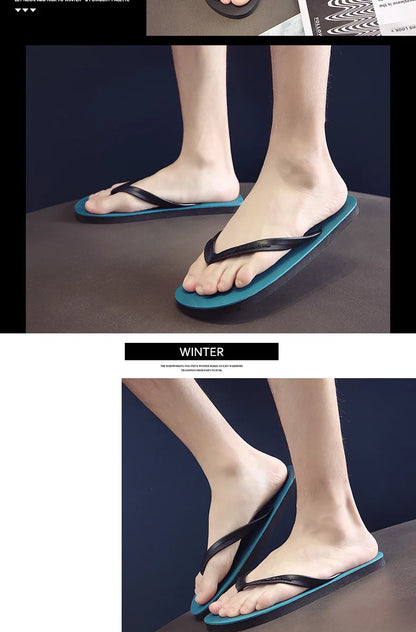Men’s Summer Beach Sandals – Anti-Slip, Breathable Casual Flip Flops & Outdoor Slippers for Couples