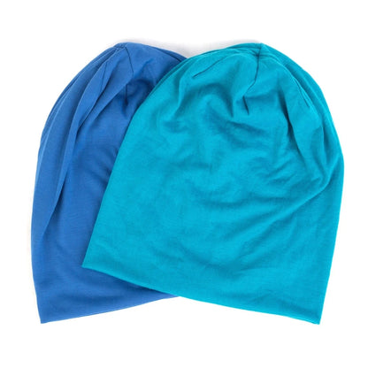 Solid Polyester Beanie - Unisex Casual Beanie Hat for Men & Women | Thin Skullies Cap