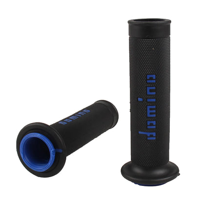 7/8" (22/24mm) Gel Rubber Domino Motorcycle Handlebar Grips — Universal for KTM Yamaha Pit Bike Motocross (9 Colors)