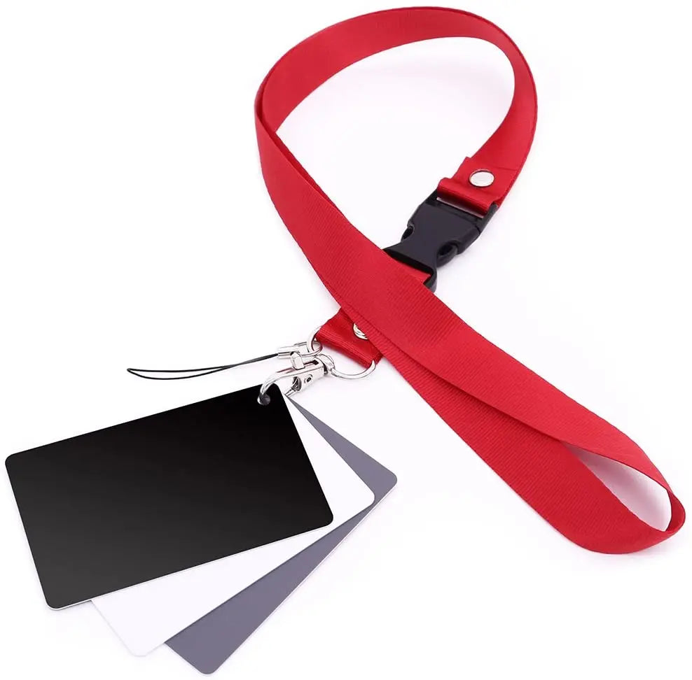 2in1 Grey White Balance Card: 12'' 30CM 18% Gray Card Mini Photographic Calibration Camera Checker for DSLR