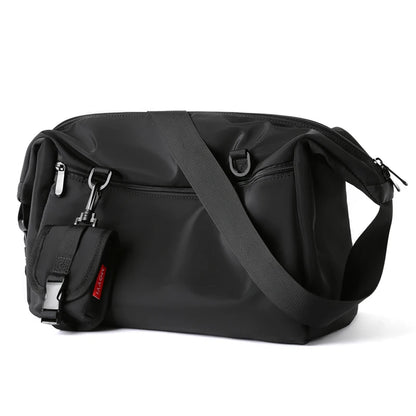 MOYYI INS Korean Style Waterproof Nylon Messenger Bag – Large Unisex Travel & Laptop Crossbody Shoulder Bag