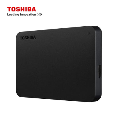 Toshiba Canvio Basics Portable External Hard Drive – USB 3.0 High-Speed Storage (500GB/1TB/2TB/4TB), Slim Black Design