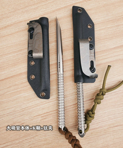 EDC Titanium Alloy Crowbar — Multifunction Outdoor Camping Hand Tool