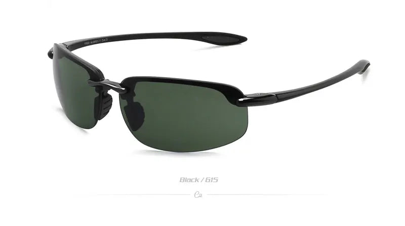 JULI Sports Sunglasses – TR90 Rimless Frame, UV400 Protection for Men & Women, Ideal for Cycling, Running, Fishing, Baseball, and Driving, Model 8001