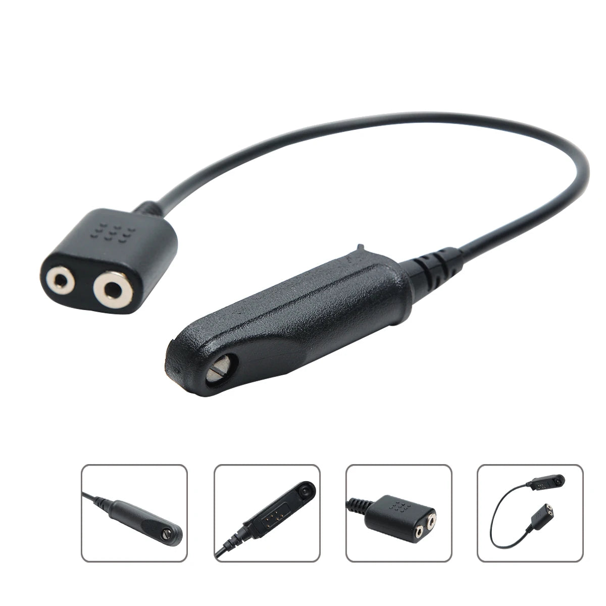 Audio Cable Adapter for Baofeng – Waterproof UV-9R Plus, UV-5R, BF-888S, UV-82, UV-S9, UV-13 Pro Walkie Talkie Headset & Speaker Mic
