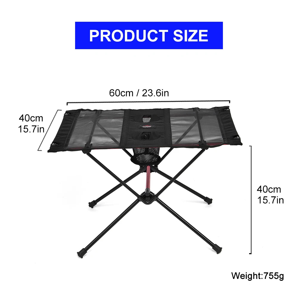 Widesea Camping Folding Table – Portable Picnic & Travel Furniture for Outdoor Fishing & Tourism
