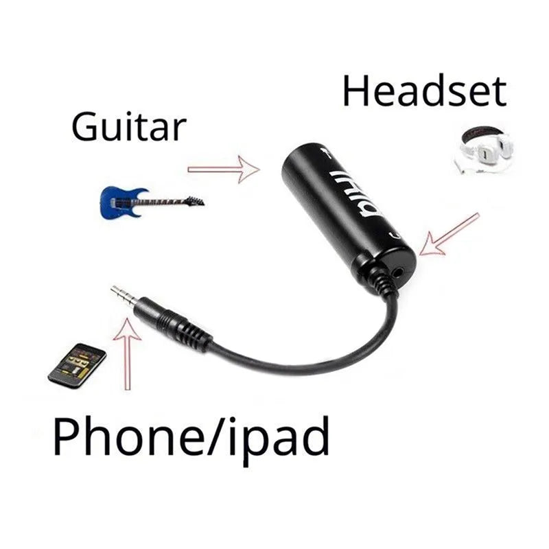 Guitar Interface iRig Converter – Audio Tuner Line Adapter Replacement for Phone