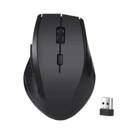 2.4GHz Wireless Optical Gaming Mouse - 1200DPI, 6 Keys, USB Receiver Included, Compatible with Laptops