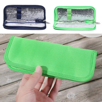 Portable Diabetic Insulin Cooling Bag — Pill Protector & Medical Ice Pack, Insulated Travel Organizer Case