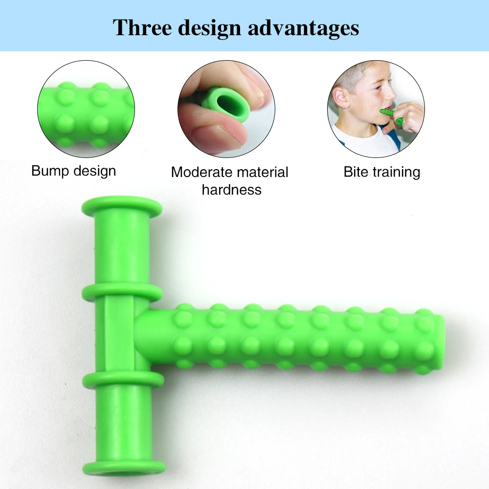 Kids Chewing Tube Speech Therapy Tool — Oral Muscle Training & Teeth Massager for Children’s Speech Rehabilitation