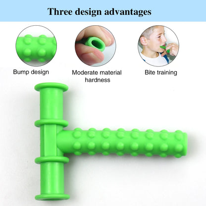 Kids Chewing Tube Speech Therapy Tool — Oral Muscle Training & Teeth Massager for Children’s Speech Rehabilitation