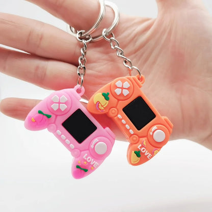 Game Controller Keychain - Cute PVC Simulation Gamepad Joystick Bag & Car Charm