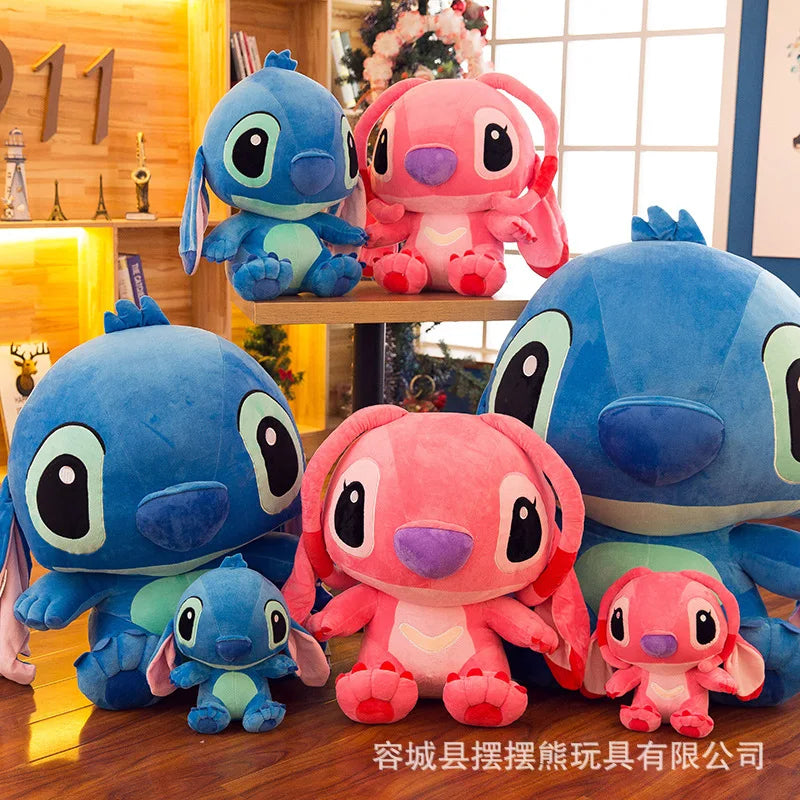 35/45/60cm Giant Stitch Plush Doll – Big Size Disney Lilo & Stitch Stuffed Toy for Kids & Birthday Gifts