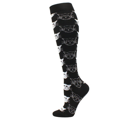 Compression Support Socks for Men & Women – Running Nursing Stockings for Edema, Varicose Veins & Blood Circulation Sports Wear