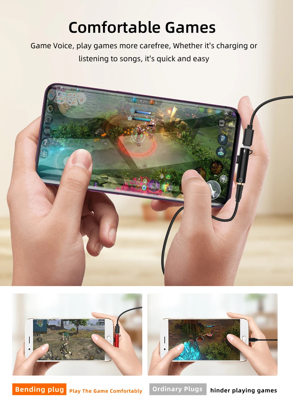 2-in-1 Audio Headphone & Charging Adapter for iPhone XR, XS, 11, 12, 13 – 3.5mm Jack to Earphone AUX Cable (Not Type-C)