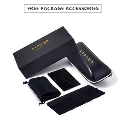 Brand Rivet Square Photochromic Sunglasses: Polarized Sun Glasses for Men & Women | Day Night Vision Anti-Glare | Zonnebril Heren