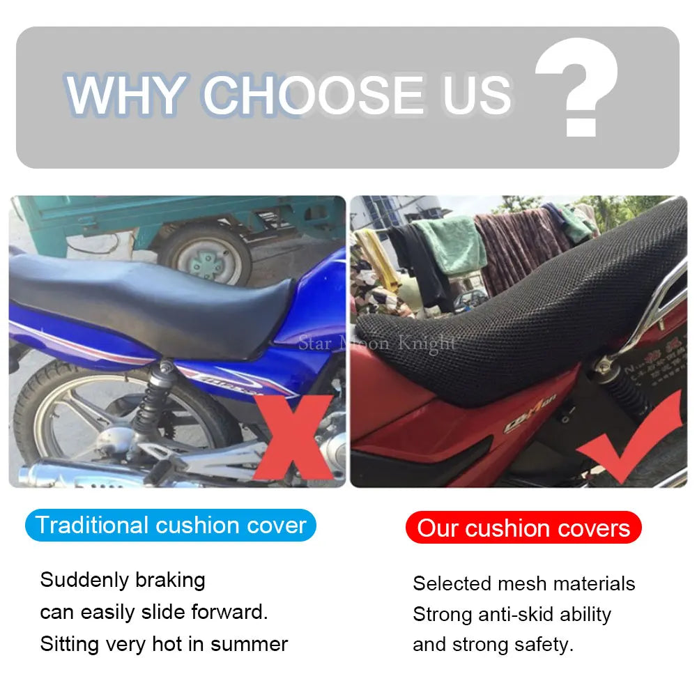 Suzuki V-Strom DL250/DL650/DL1000 Seat Cover – Durable Nylon Motorcycle Saddle Cushion Protector for All Models