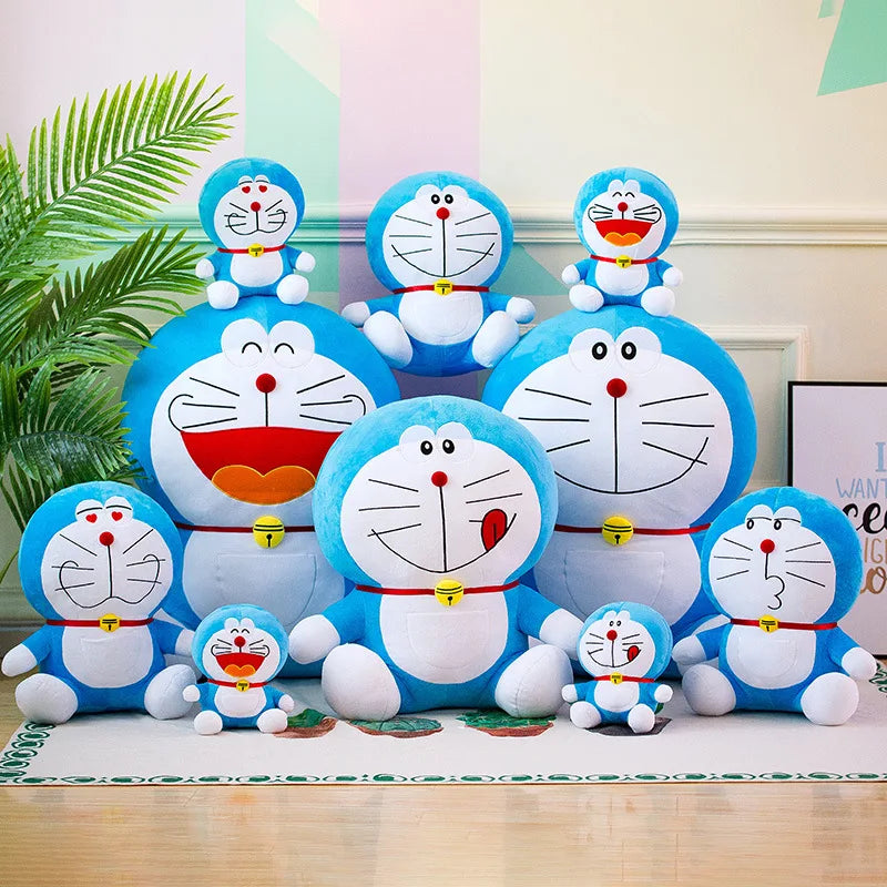 Anime Doraemon Kawaii Plush Toy – Soft Stuffed Animal Doll, Birthday Gift for Kids & Girlfriend