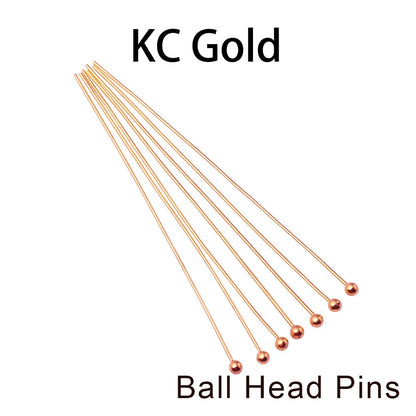 Jewelry Eye Pins & Ball Head Pins - 100/200pcs DIY Findings for Earrings Bracelets Pendants 16-60mm Craft Making Supplies