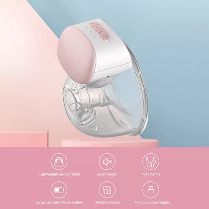 BB-P1 Wearable Breast Pump - Hands-Free, Portable, and BPA-Free Electric Breastfeeding Milk Collector - Available in 1 or 2pcs