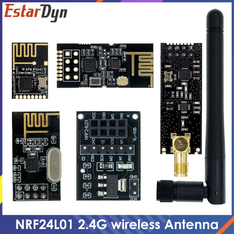 NRF24L01+ Wireless Module - 2.4GHz Long Range Data Transmission Module with PA LNA, Up to 1000m GT24