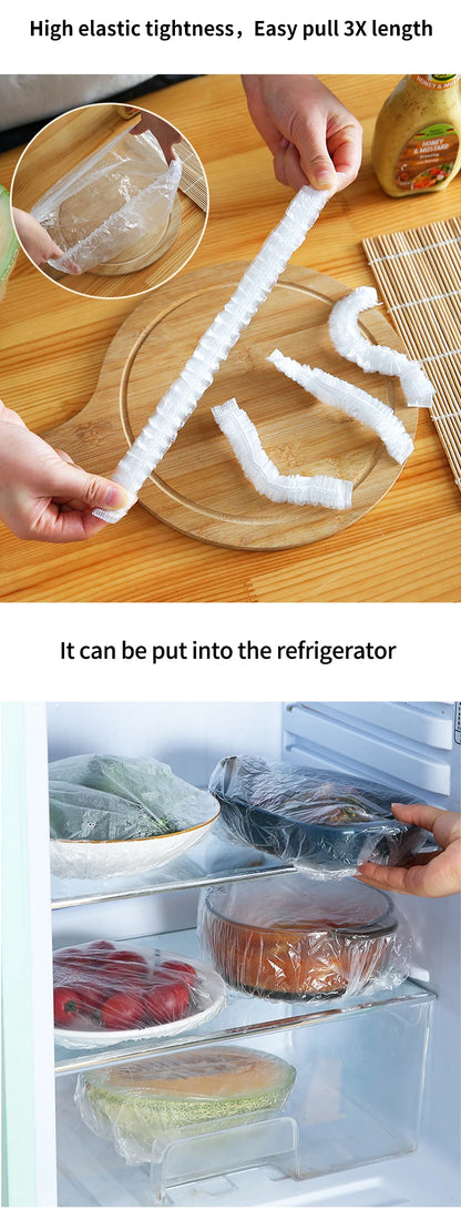 Reusable Elastic Food Covers – Durable Plastic Wrap Lids for Bowls, Plates & Kitchen Food Storage