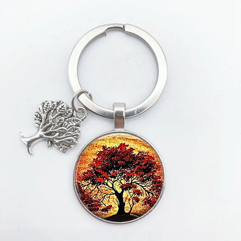 Tree of Life Keychain – Vintage Handmade Fashion Key Ring Jewelry Gift for Men & Women Party & Everyday Use Accessories