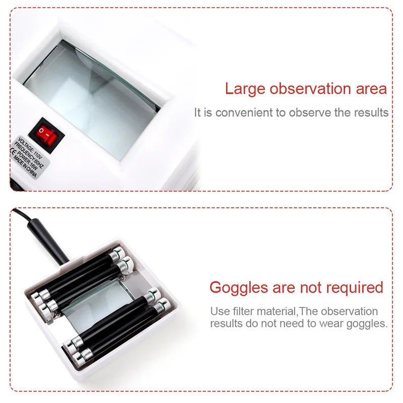 Professional UV Wood Lamp Skin Analyzer — Facial Diagnostic Device for Beauty & Skin Testing