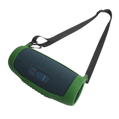 # ZOPRORE JBL Charge 5 Silicone Case Cover - Outdoor Travel Protective Skin with Strap and Carabiner