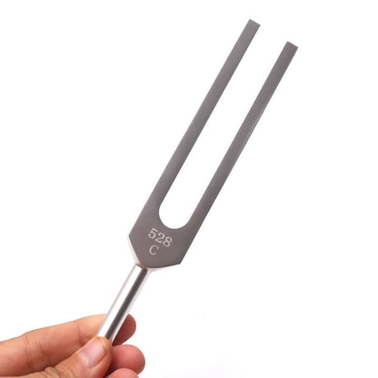 528Hz Tuning Fork Set with Mallet - 528C Tuner for DNA Repair & Nervous System Health Care