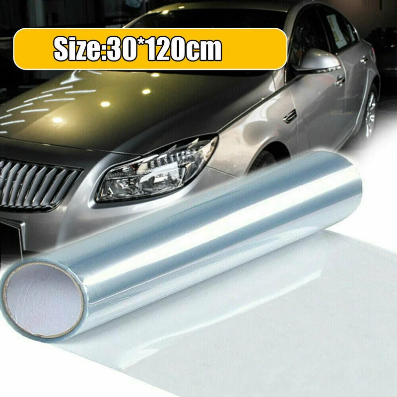 30x120cm Clear Light Covering Film - Car Tint for Headlights, Taillights, Fog Lights, and Rear Lamps, Vinyl Film Sticker Decal