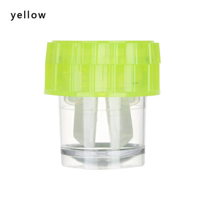Manually Rotating Contact Lens Cleaner Case Portable Plastic Lens Storage Holder Cleaning Container Travel Accessory Tool
