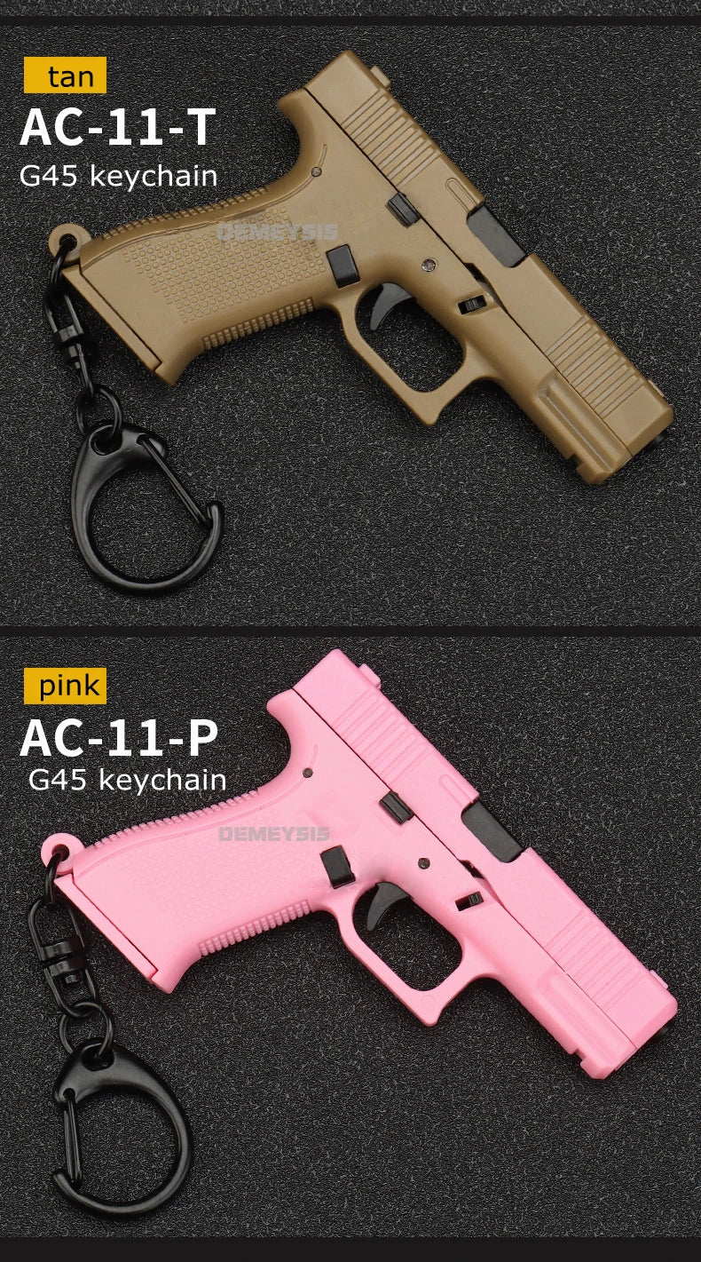 Mini G45 Pistol Keychain – Tactical Gun-Shaped Portable Keyring Toy