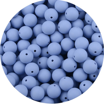 LOFCA Silicone Teething Beads - 20pcs 15mm Round Baby Chew Beads for DIY Teether Toys Infant Accessories