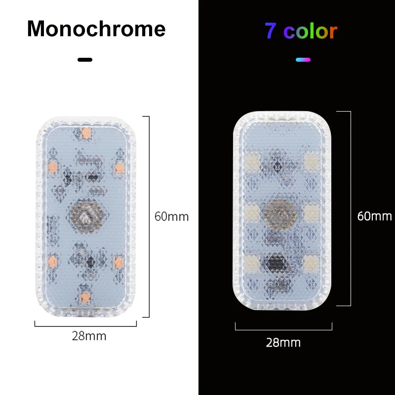Mini LED Touch Light - USB Rechargeable Wireless Car Interior Reading & Ceiling Lamp