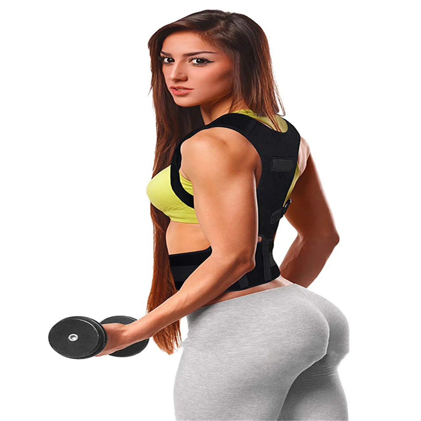 Back Waist Posture Corrector — Adjustable Lumbar Brace & Spine Support Vest for Adults | Comfortable Back Pain Relief Trainer