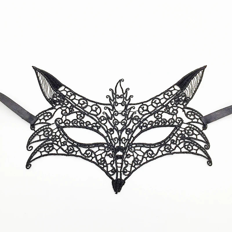 Sexy Lace Eye Mask for Women — Venetian Masquerade, Halloween & Carnival Half-Face Cosplay Party Mask