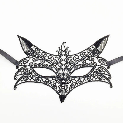Sexy Lace Eye Mask for Women — Venetian Masquerade, Halloween & Carnival Half-Face Cosplay Party Mask