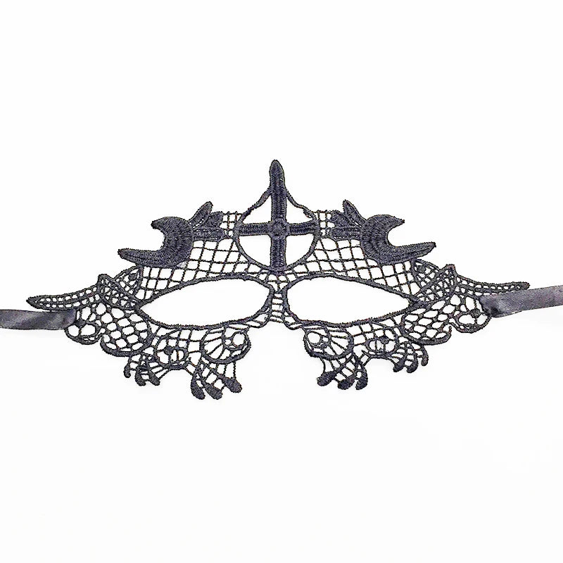 Sexy Lace Eye Mask for Women — Venetian Masquerade, Halloween & Carnival Half-Face Cosplay Party Mask