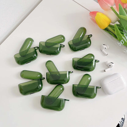 Retro Green High-Quality Earphone Case for Apple AirPods 1/2/3/4 & Pro 2 — Protective Charging Box Shell