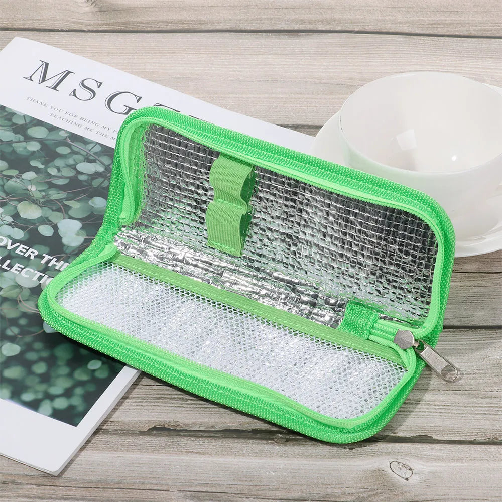 Portable Diabetic Insulin Cooling Bag — Pill Protector & Medical Ice Pack, Insulated Travel Organizer Case