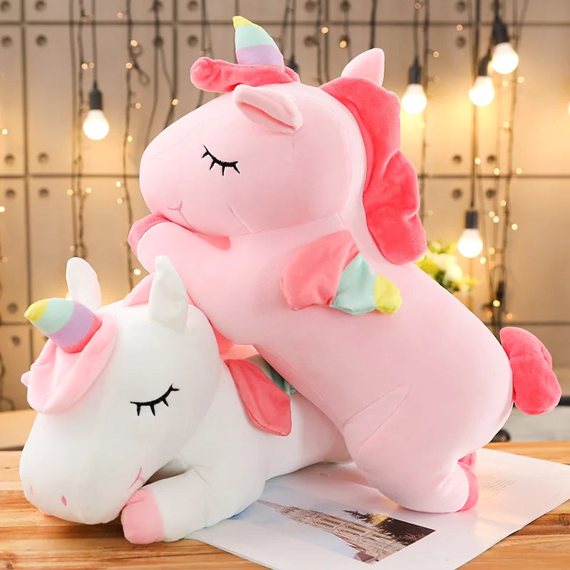 25cm Kawaii Giant Unicorn Plush Toy – Soft Stuffed Animal Horse Doll, Perfect Pillow & Birthday Gift for Girls