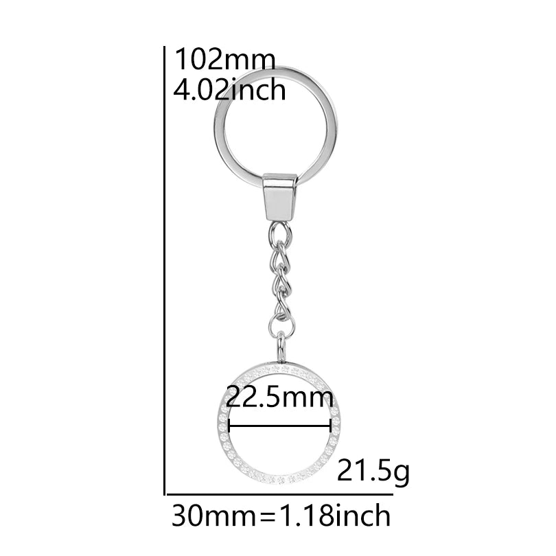 25-40mm Round Openable Reliquary Locket - Photo Memory Pendant, Cremation Ashes Keepsake, Glass Keychain & Memorial Jewelry