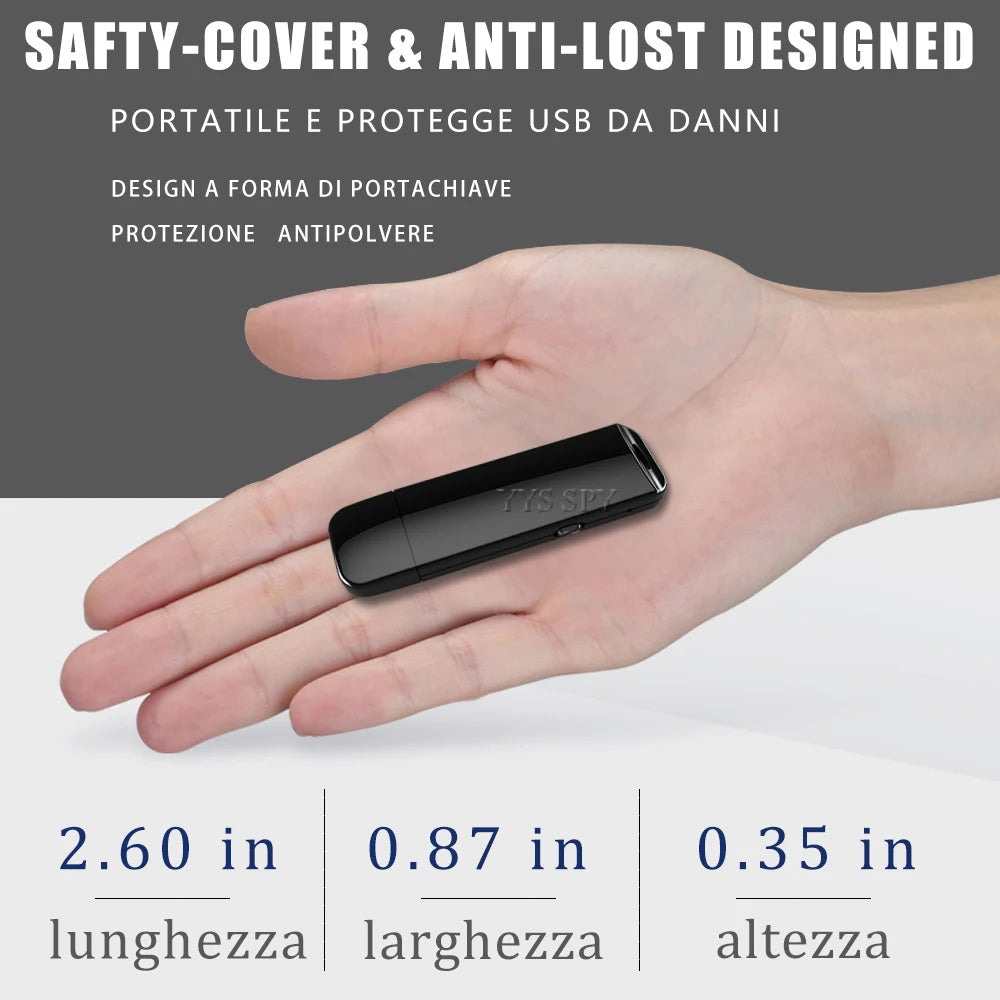 Mini USB Digital Voice Recorder – 20 Hour Portable MP3 Audio Recording Device, Tiny Micro Grabadora de Voz
