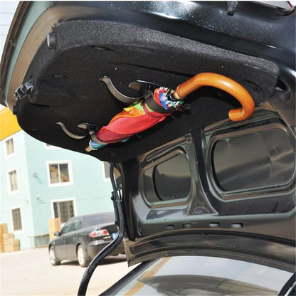 Car Trunk Umbrella Holder Organizer - Rear Mounting Bracket Towel Hook for Internal Storage, Hanging Hooks