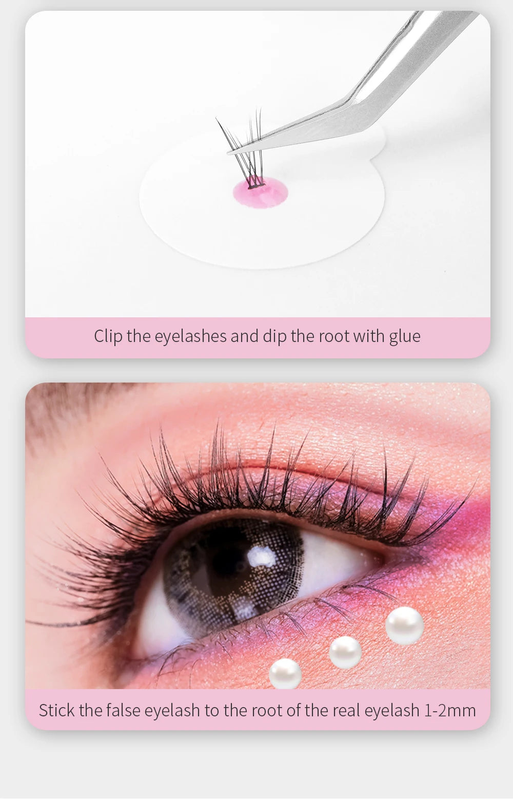 GLAMLASH Eyelash Extension Glue — Black Adhesive Kit for Individual False Lashes, 0.3–2 Sec Dry Time, Professional Use