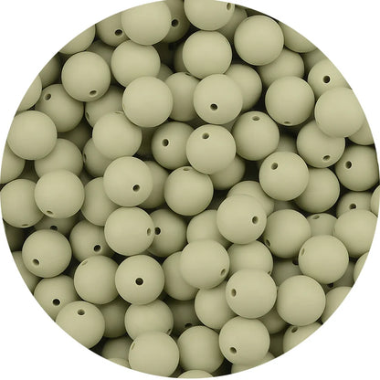 LOFCA Silicone Teething Beads - 20pcs 15mm Round Baby Chew Beads for DIY Teether Toys Infant Accessories