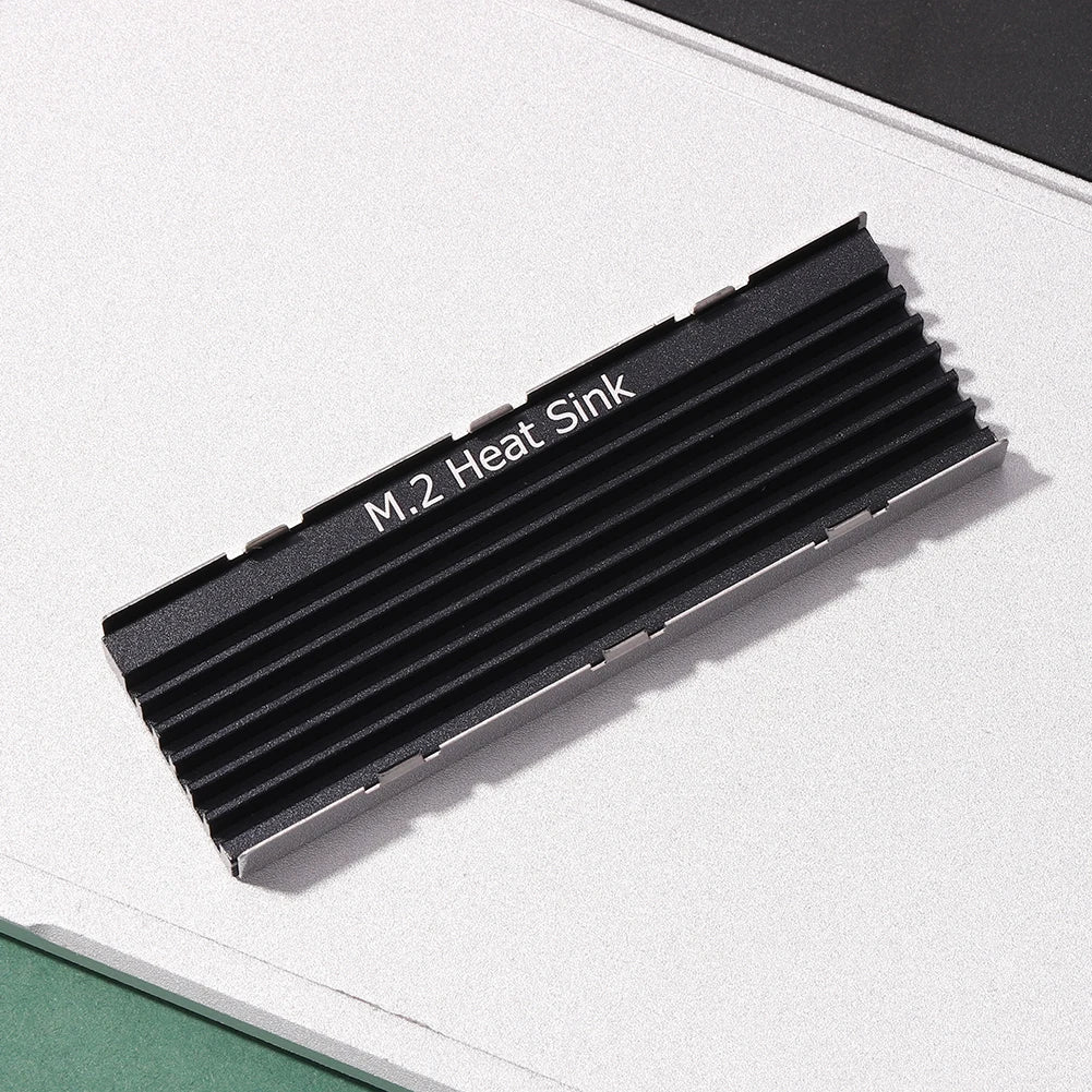 M.2 SSD HeatSink Aluminum Radiator - Thermal Cooling Pad for NVME NGFF M.2 2280 SSD, Desktop PC & PS5