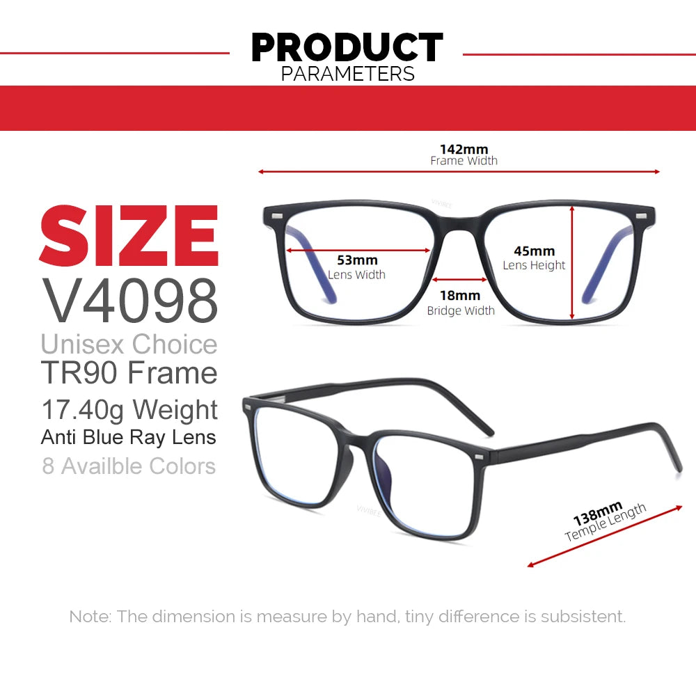 2025 Trending Blue Light Blocking Glasses for Men – TR90 Matte Black Gaming & Computer Eyewear, Transparent Fashion Frame