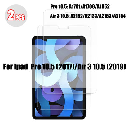 2PCS Tempered Glass Screen Protector for iPad Pro 11/12.9, Air 4/3/2, Mini 6/5/4/3 (2021/2024 Models)